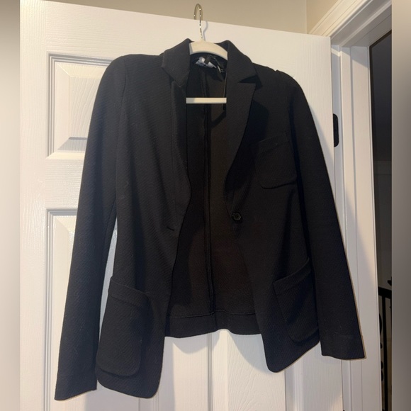 Emporio Armani Textured Black Blazer